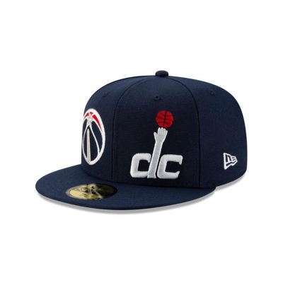 Washington Wizards Gorra | New Era NBA Double Hit 59fifty Fitted Cap Mexico - Azules